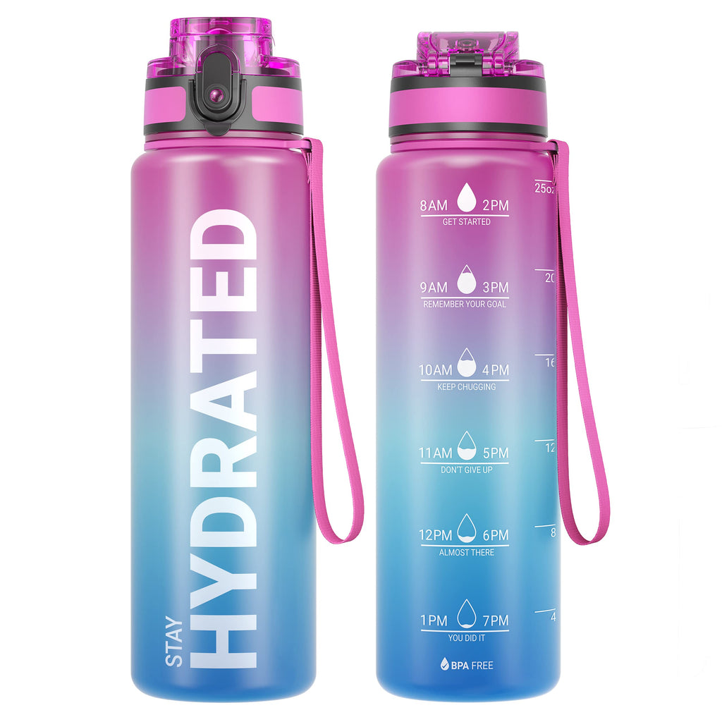 Sahara Sailor Trinkflasche Sport Trinkflasche [BPA-frei Tritan] 1L/500ML/750ML Auslaufsicher Sport Wasserflasche Sportflasche für Fahrrad Camping Yoga Gym (1 Flasche)