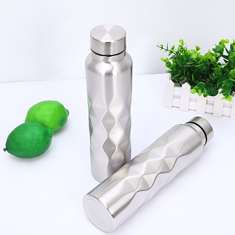 Outdoor Stainless Steel Sport Water Bottle - Large Capacity
