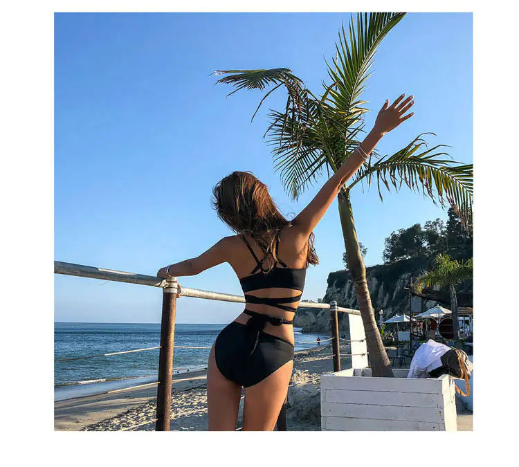 Women's Bikini Set with Cutout Design